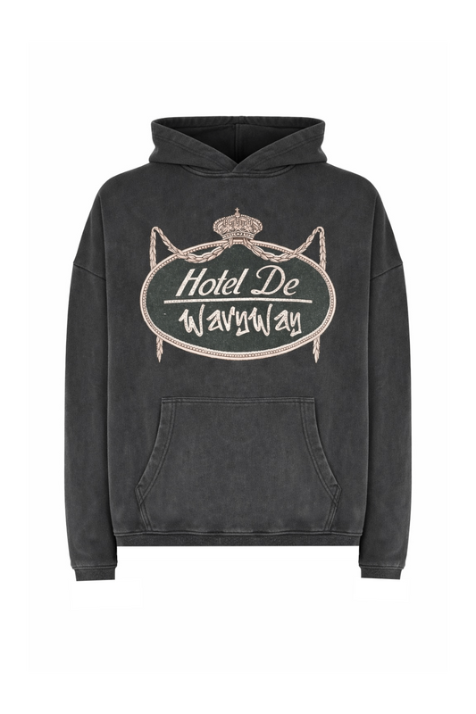 Hotel De WavyWay Hoodie - Vintage Black