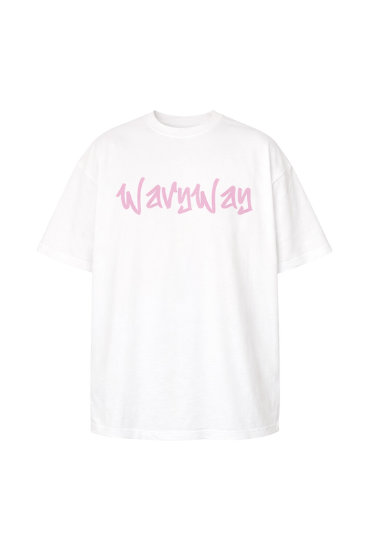 "Pink Signature" T-Shirt - White